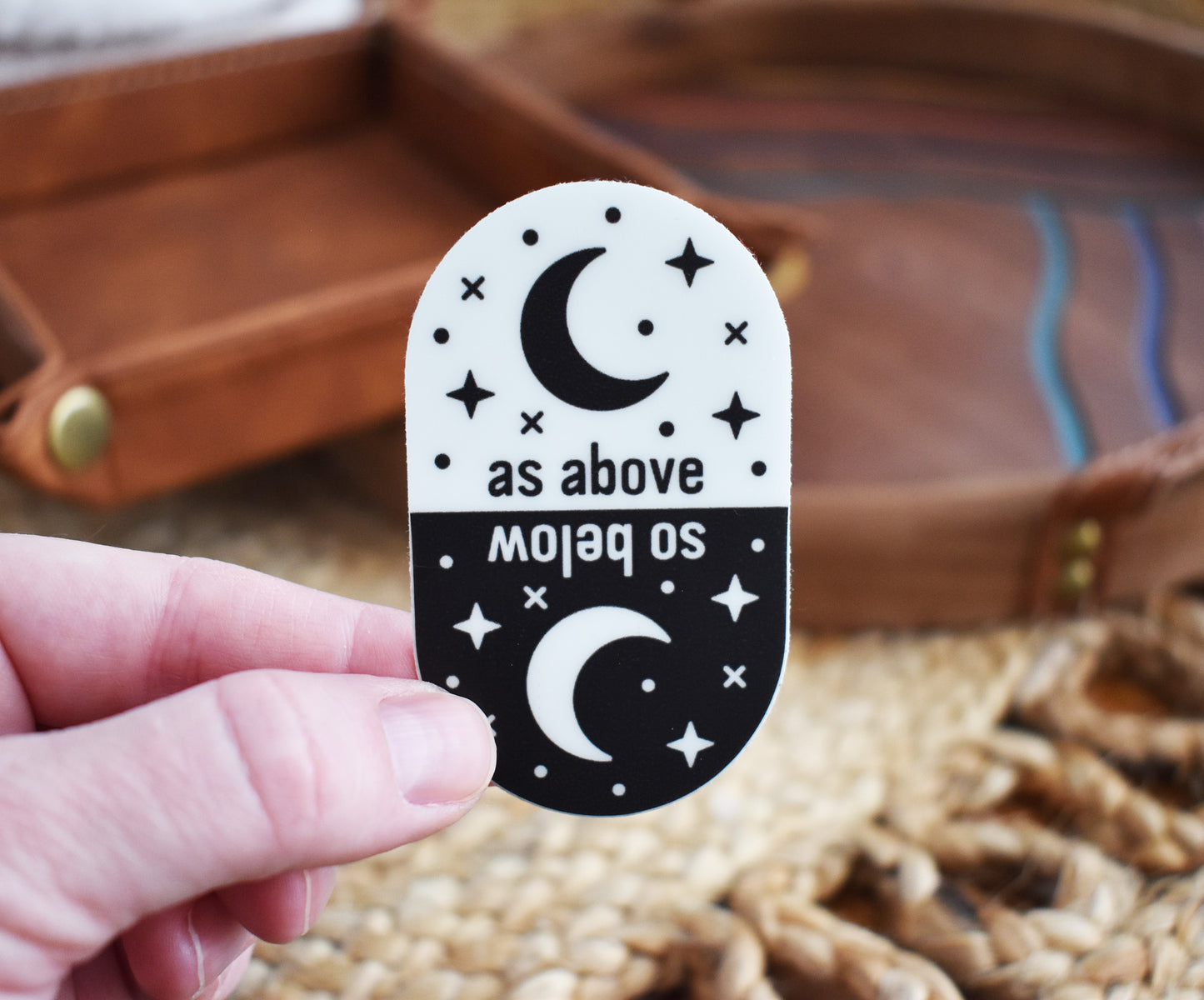 As Above So Below Glow In The Dark Sticker