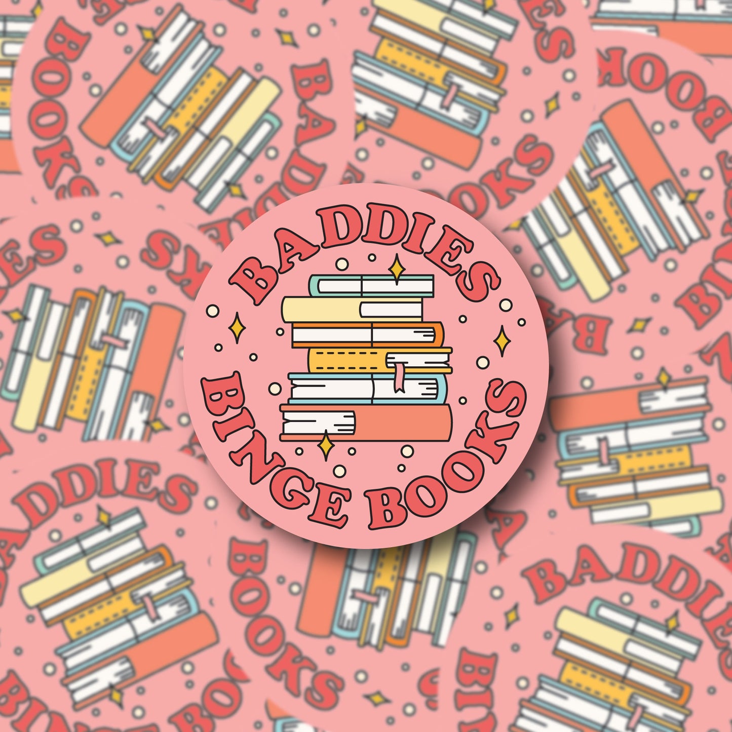 Baddies Binge Books Sticker