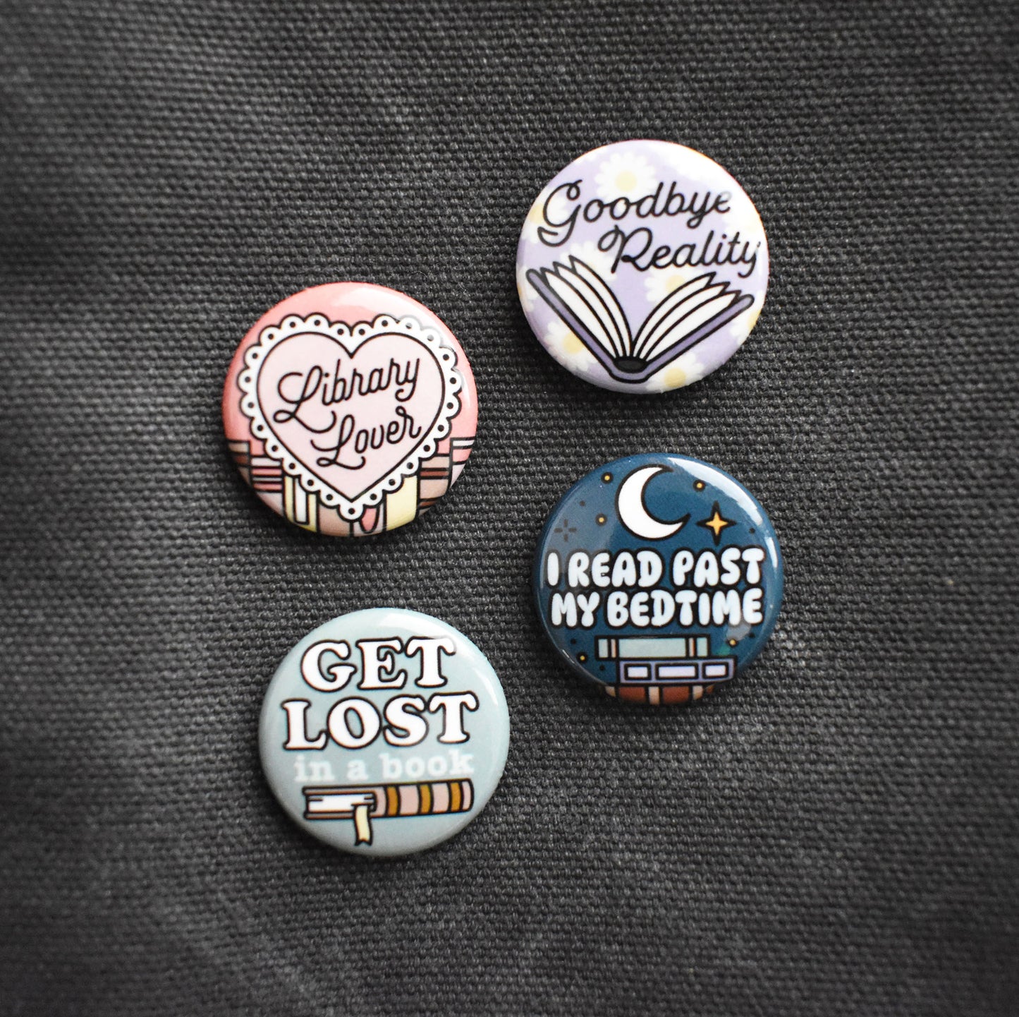 Bookish Buttons