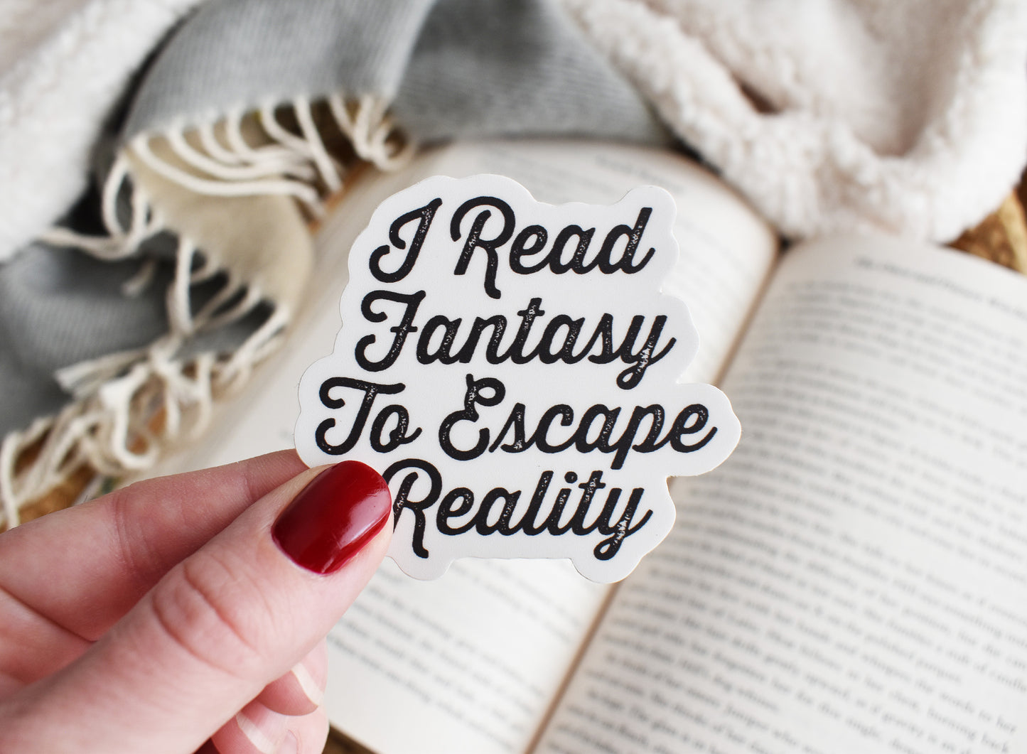 Fantasy Vs Reality Sticker