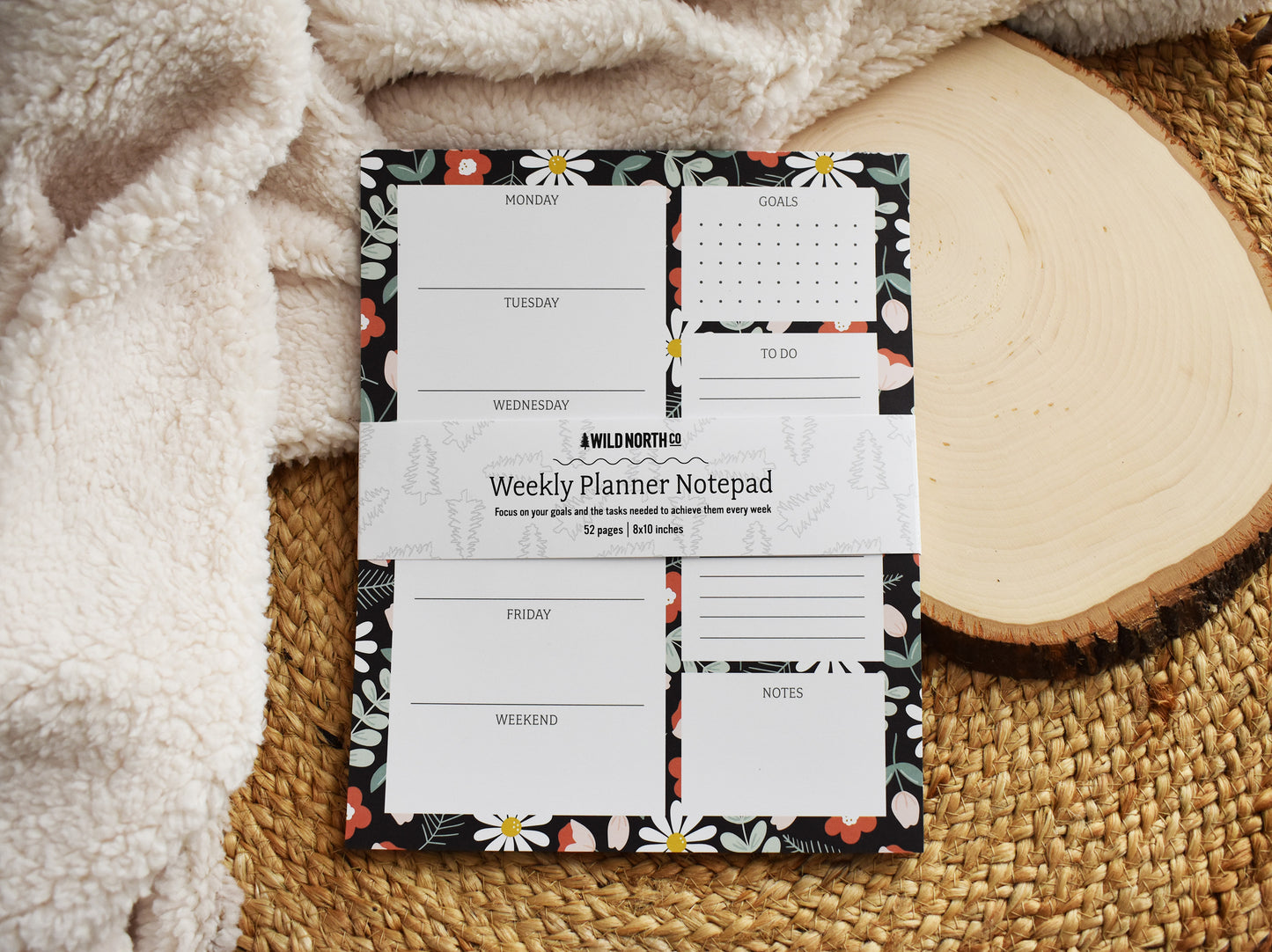 Floral Calendar Notepad