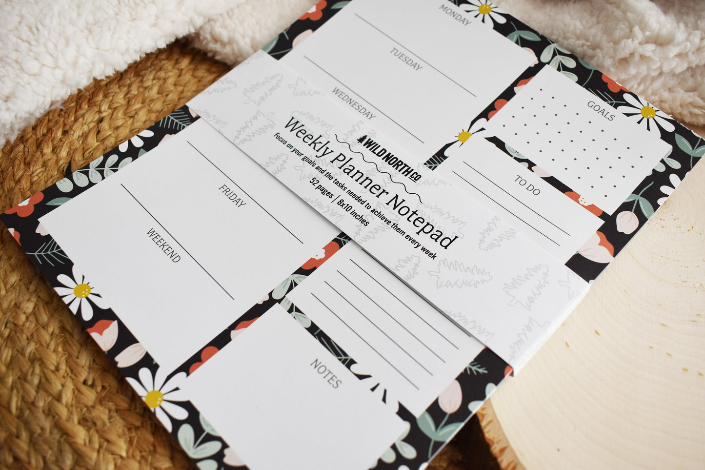 Floral Calendar Notepad