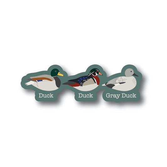 Duck Duck Gray Duck Sticker