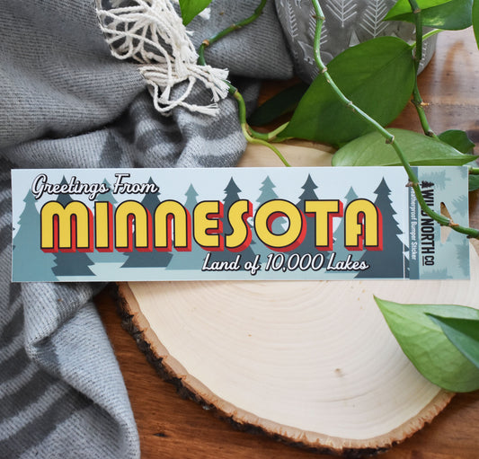 Greetings From MN Bumper Sticker
