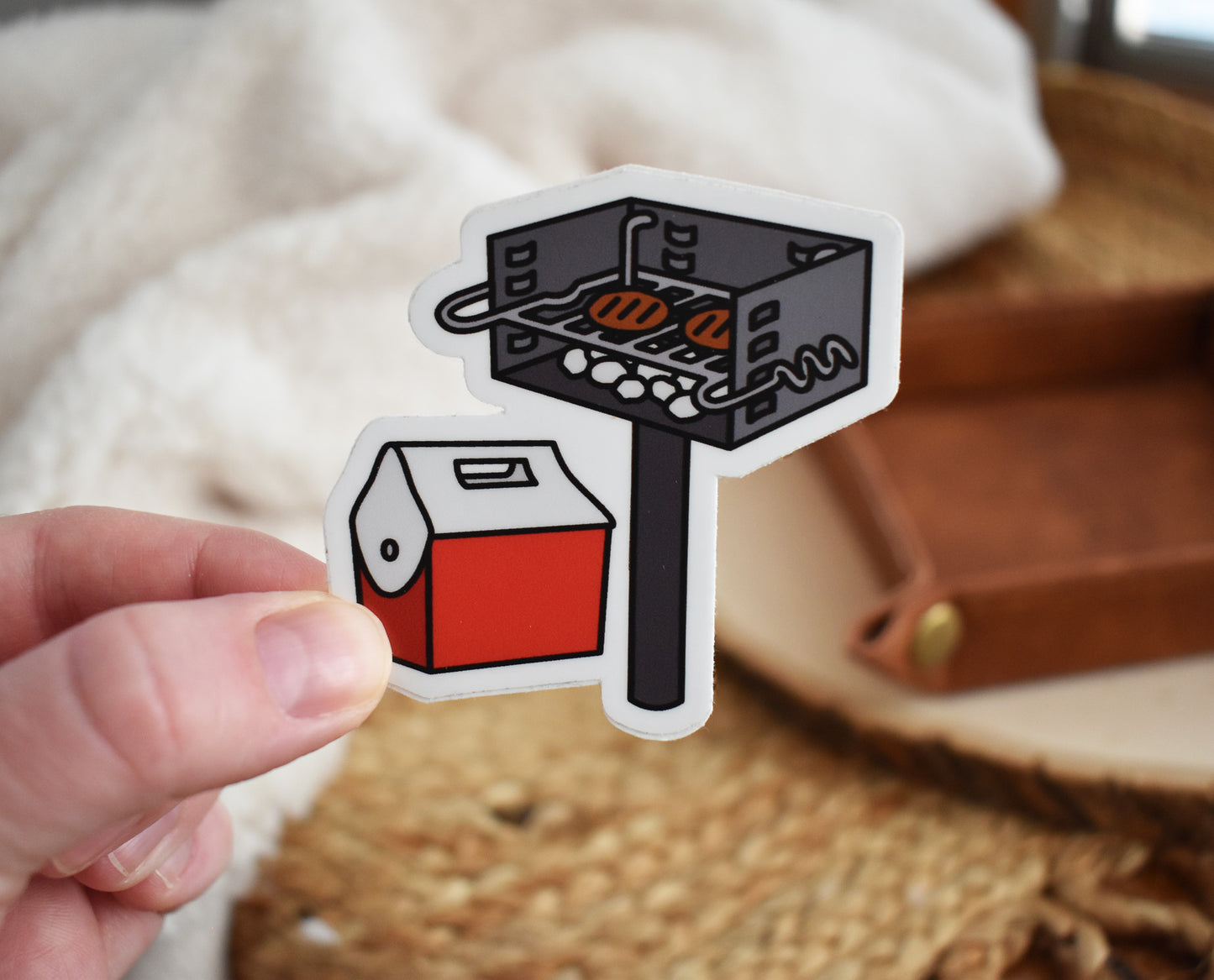 Grillin' and Chillin' Park Sticker