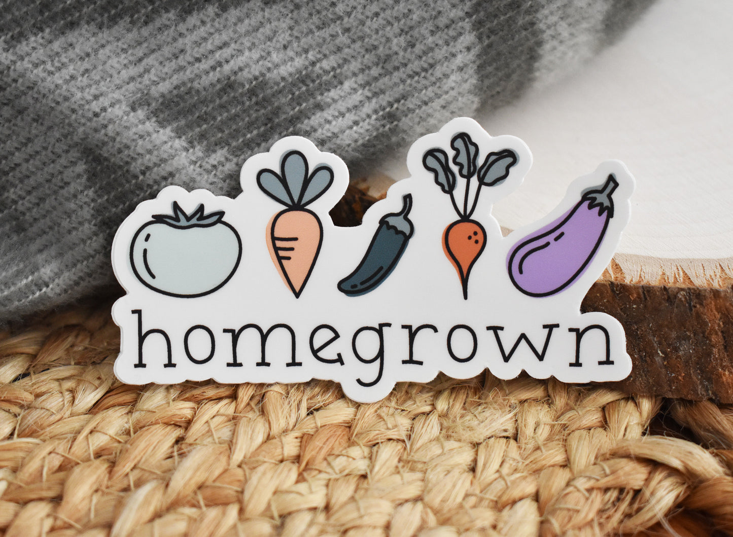 Homegrown Veggies Sticker