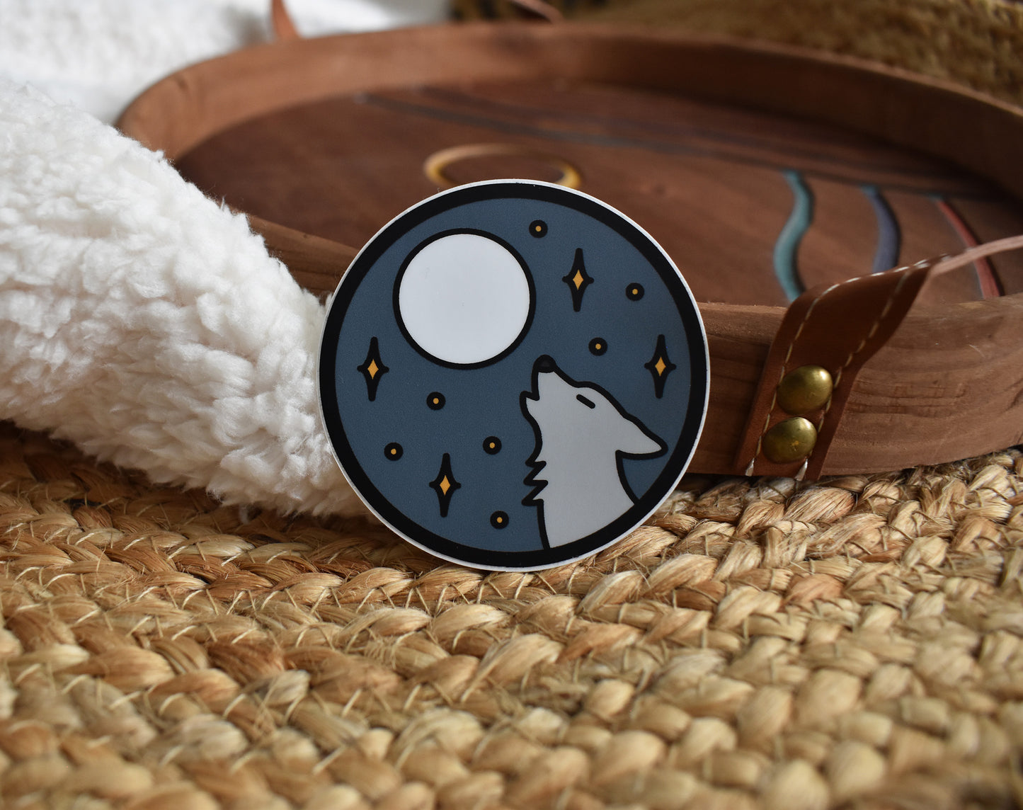 Howling At The Moon Sticker