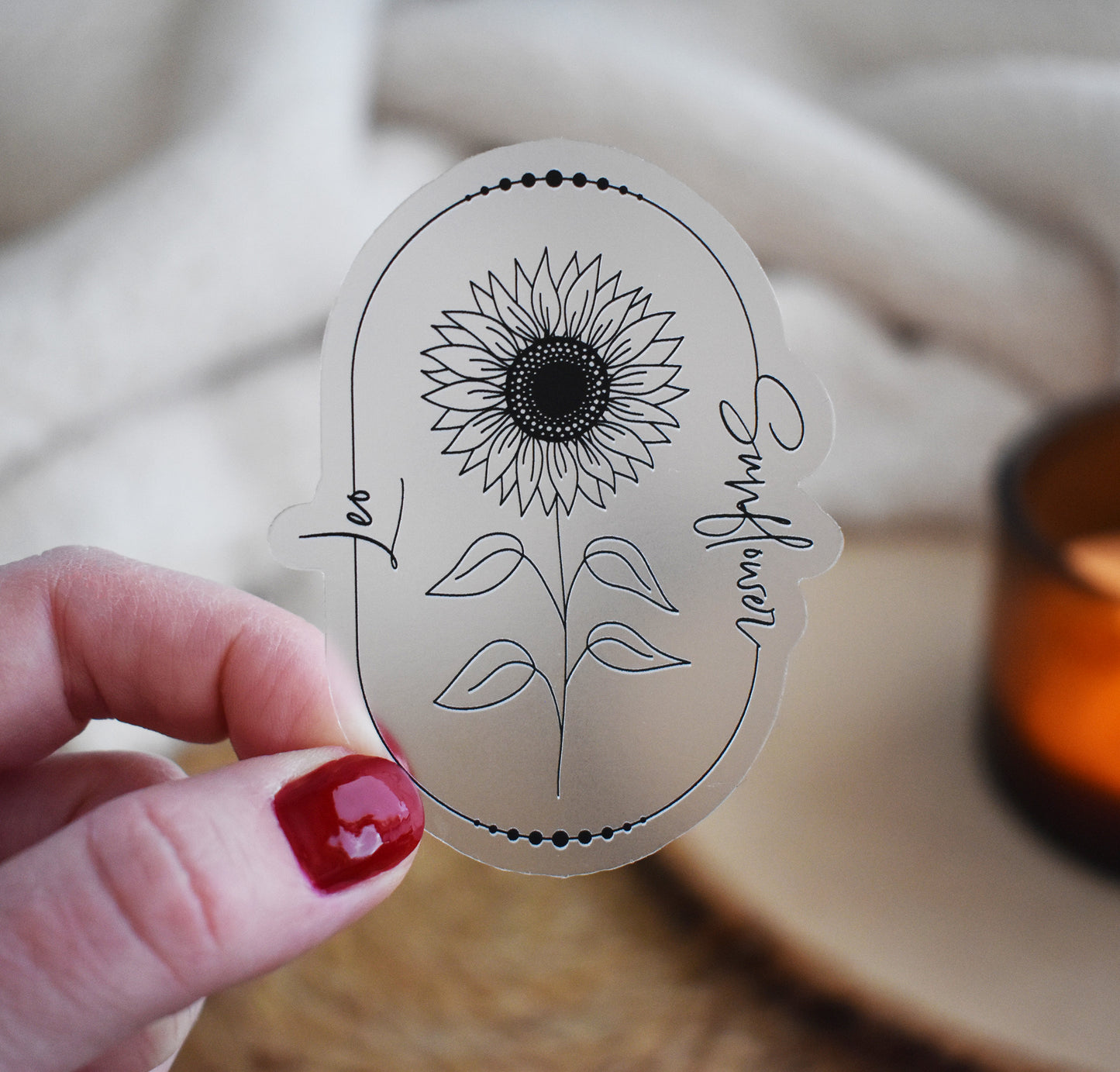 Leo Zodiac Flower Sticker