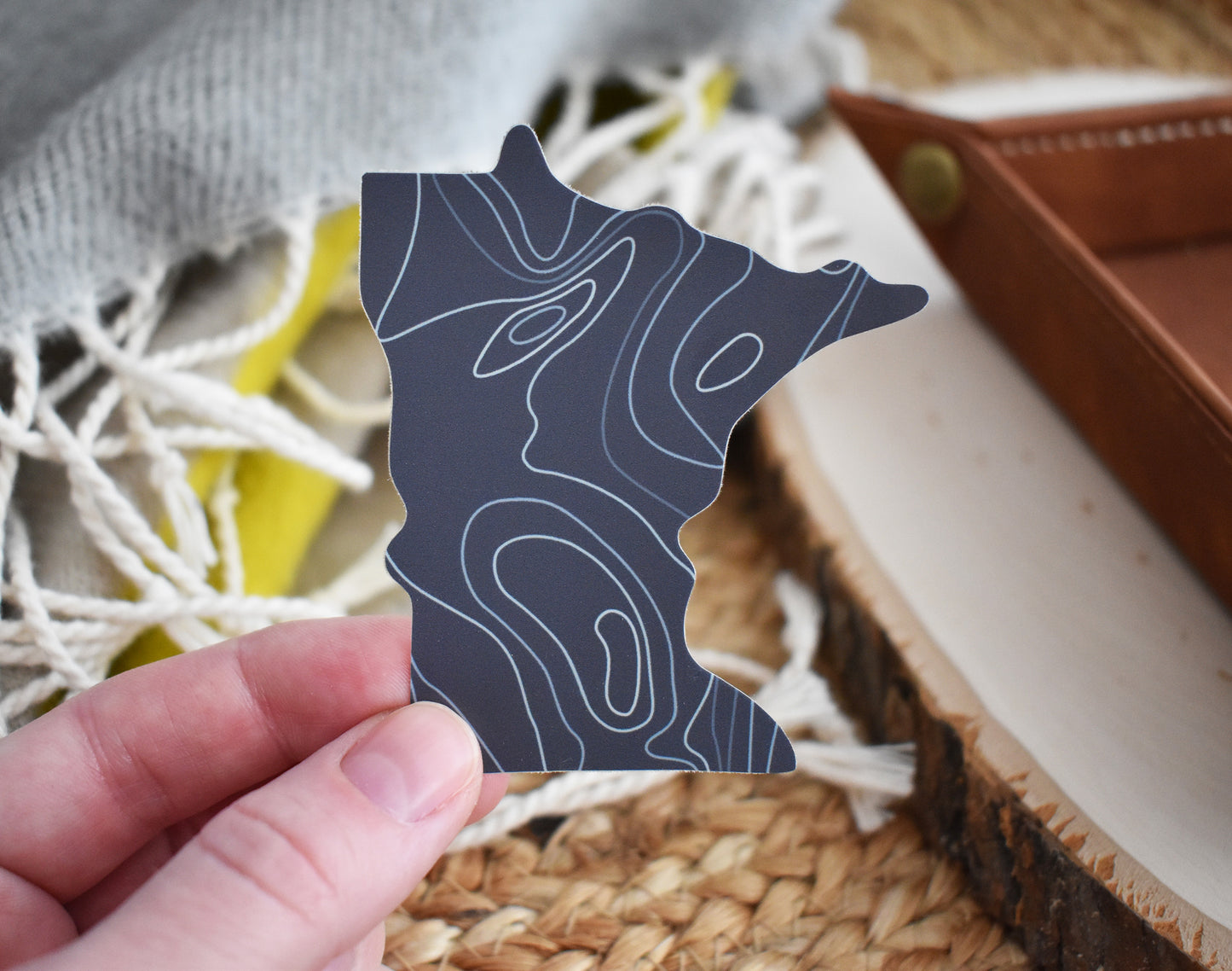 MN Lake Map Sticker