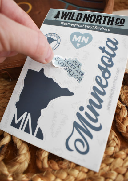 Minnesota State Sticker Set