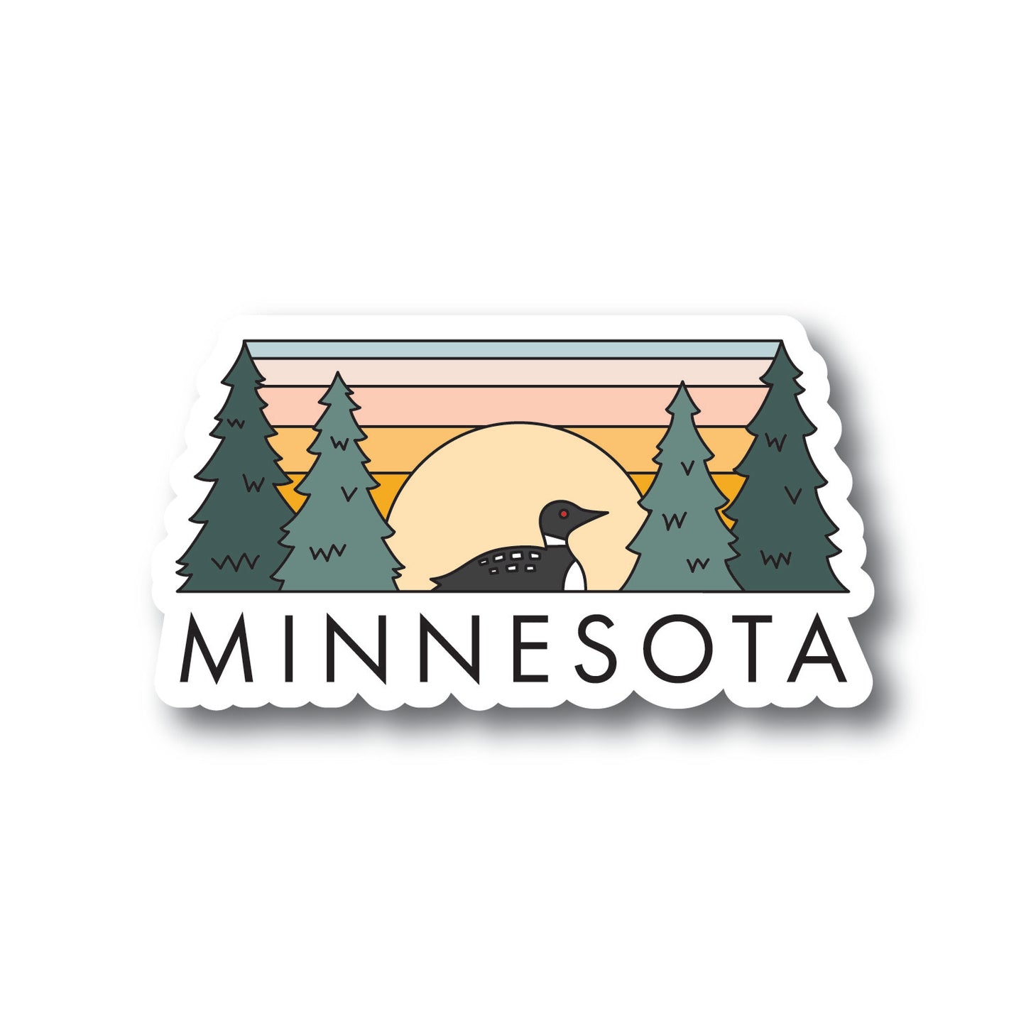 Minnesota Sunrise Sticker
