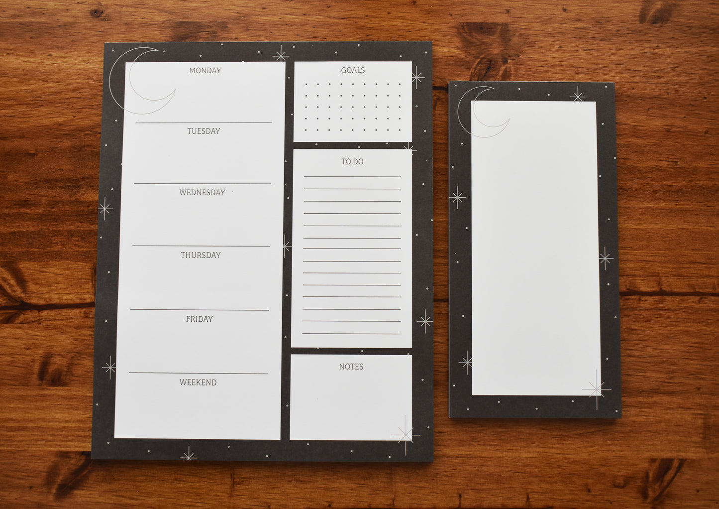 Moon And Stars Notepad
