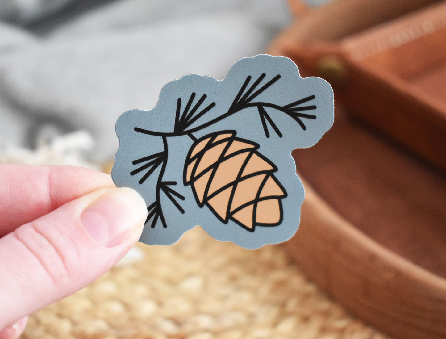 Pinecone Sticker