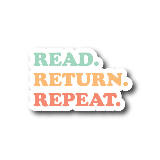 Read Return Repeat Sticker