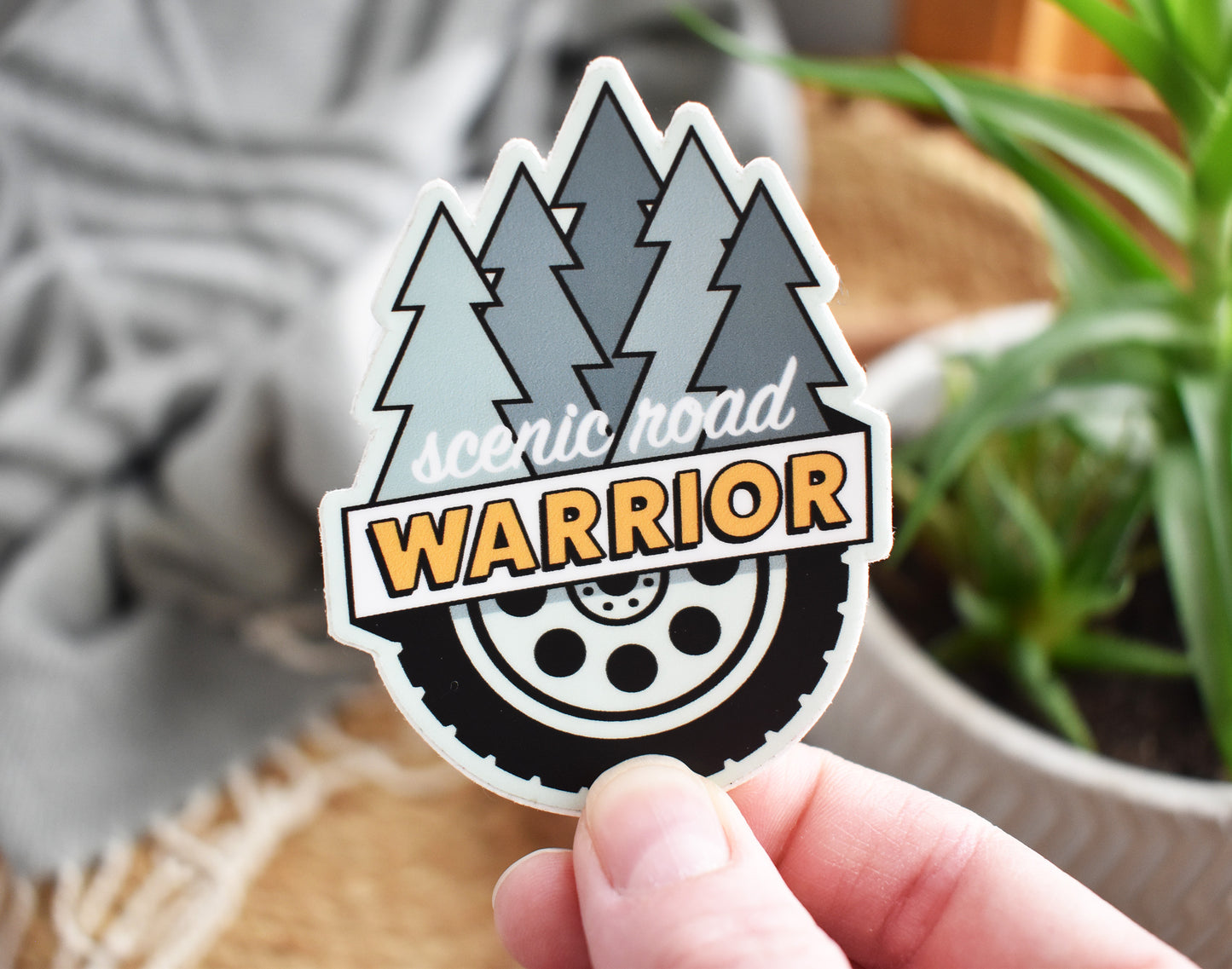 Scenic Road Warrior Sticker