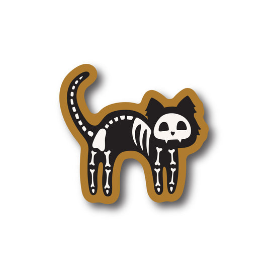 Skeleton Cat Sticker