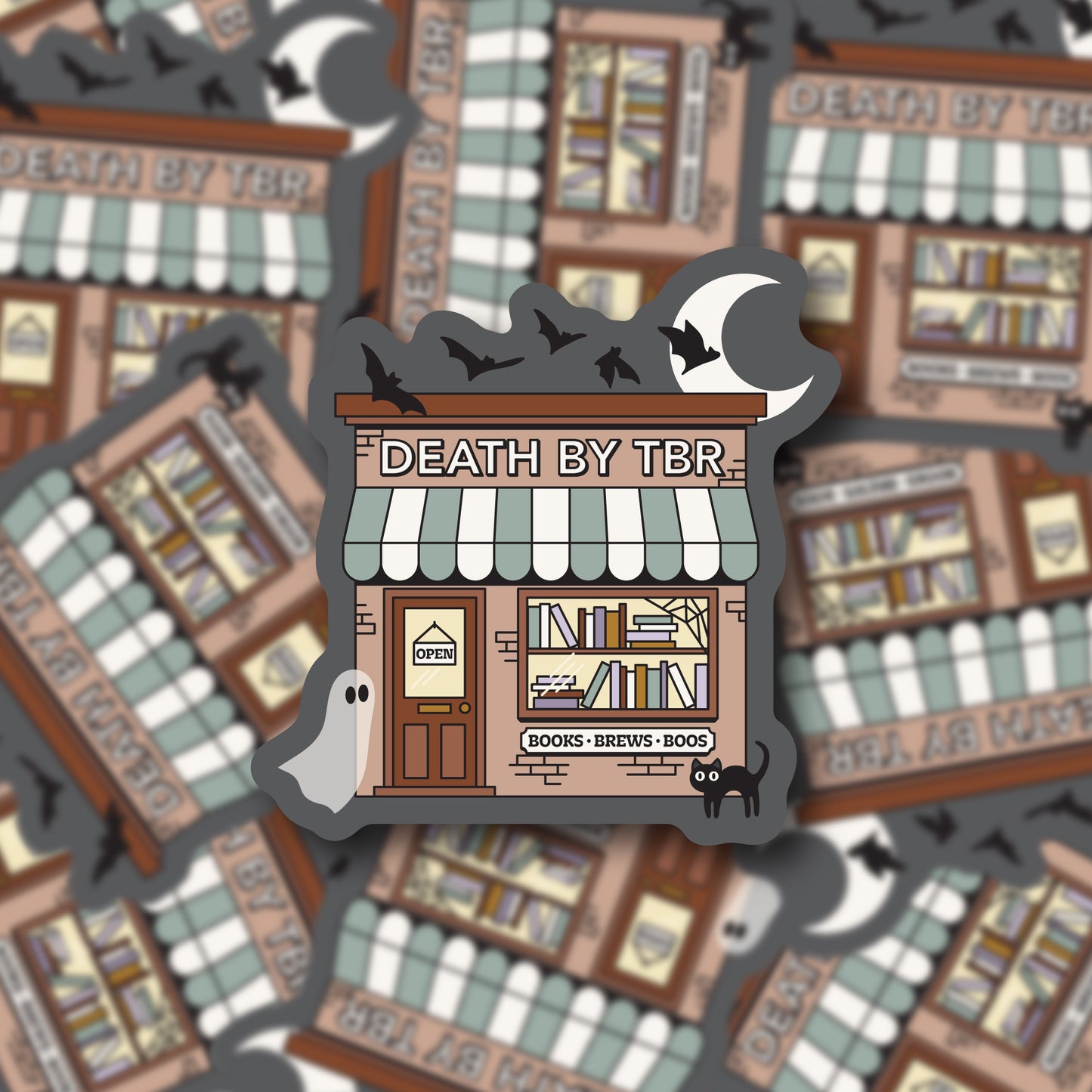 Spooky Bookstore Sticker