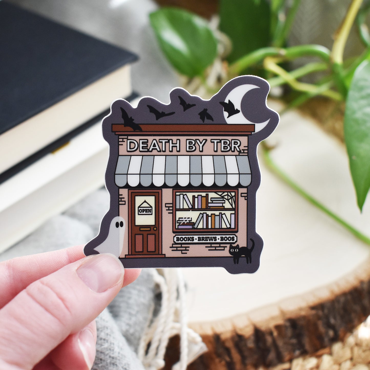 Spooky Bookstore Sticker