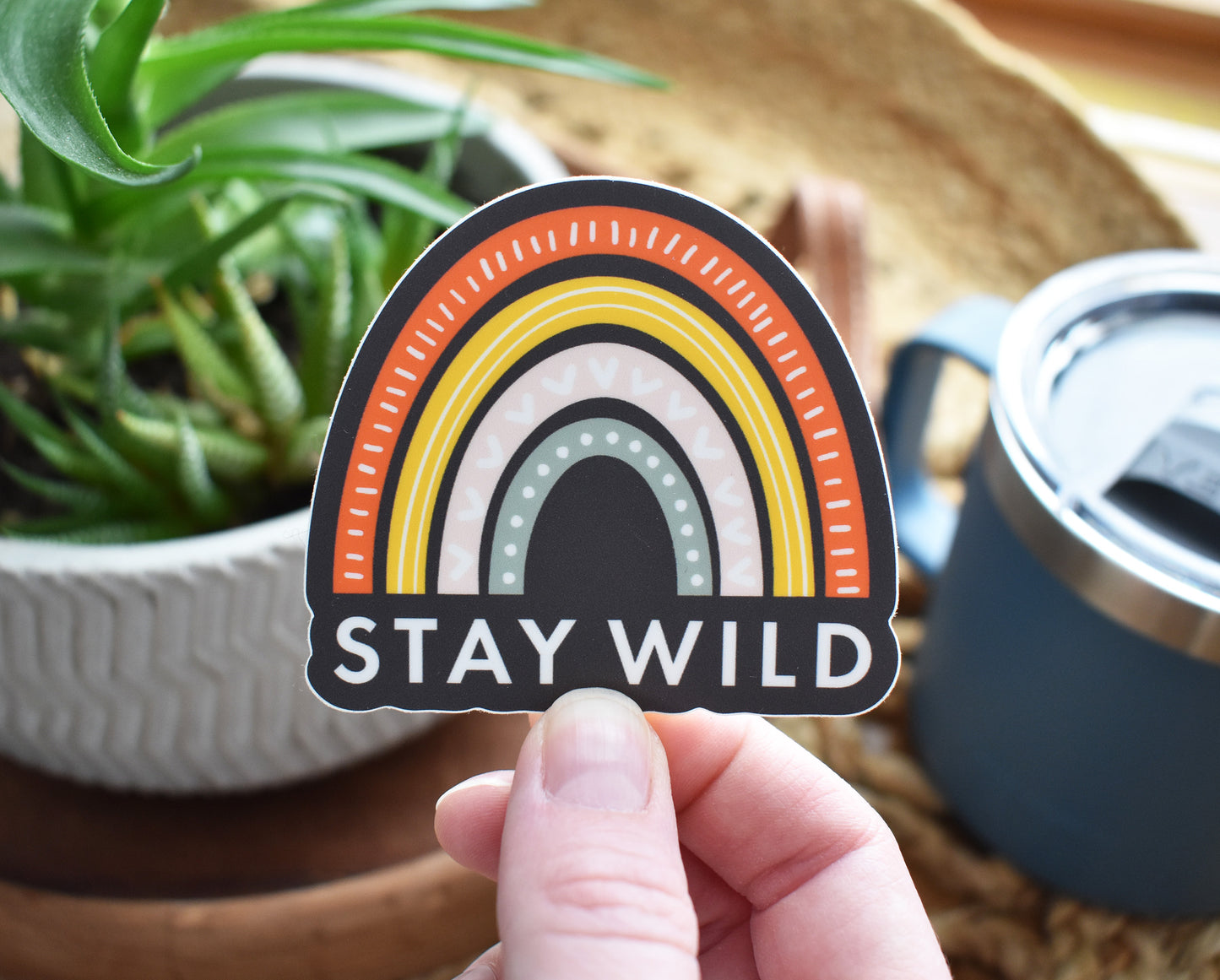 Stay Wild Rainbow Sticker