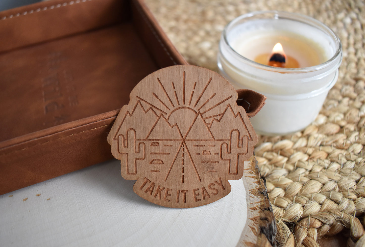 Take It Easy Wood Sticker