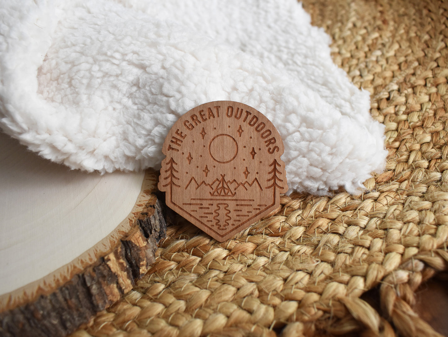 The Great Outdoors Wood Sticker