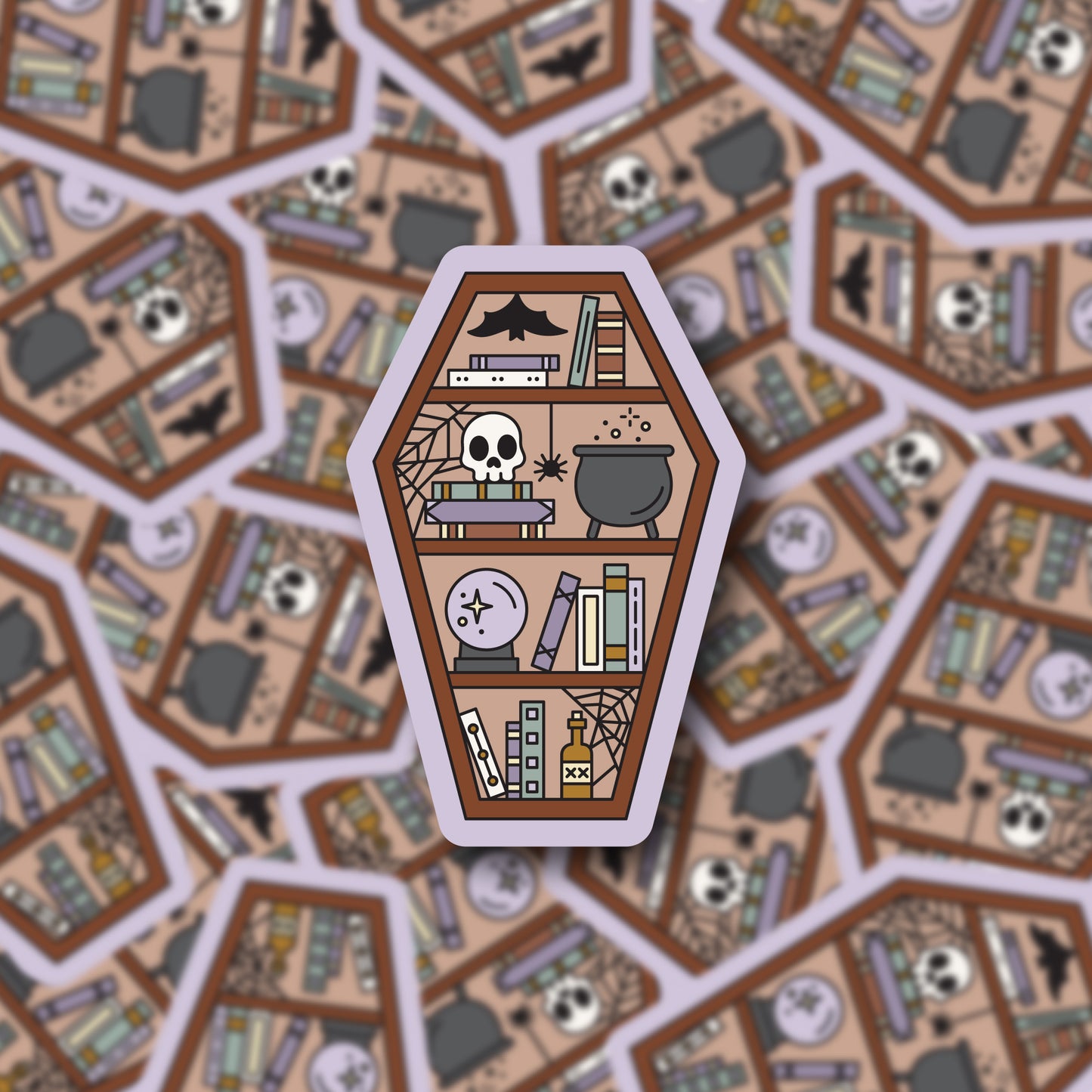 Witchy Bookshelf Sticker