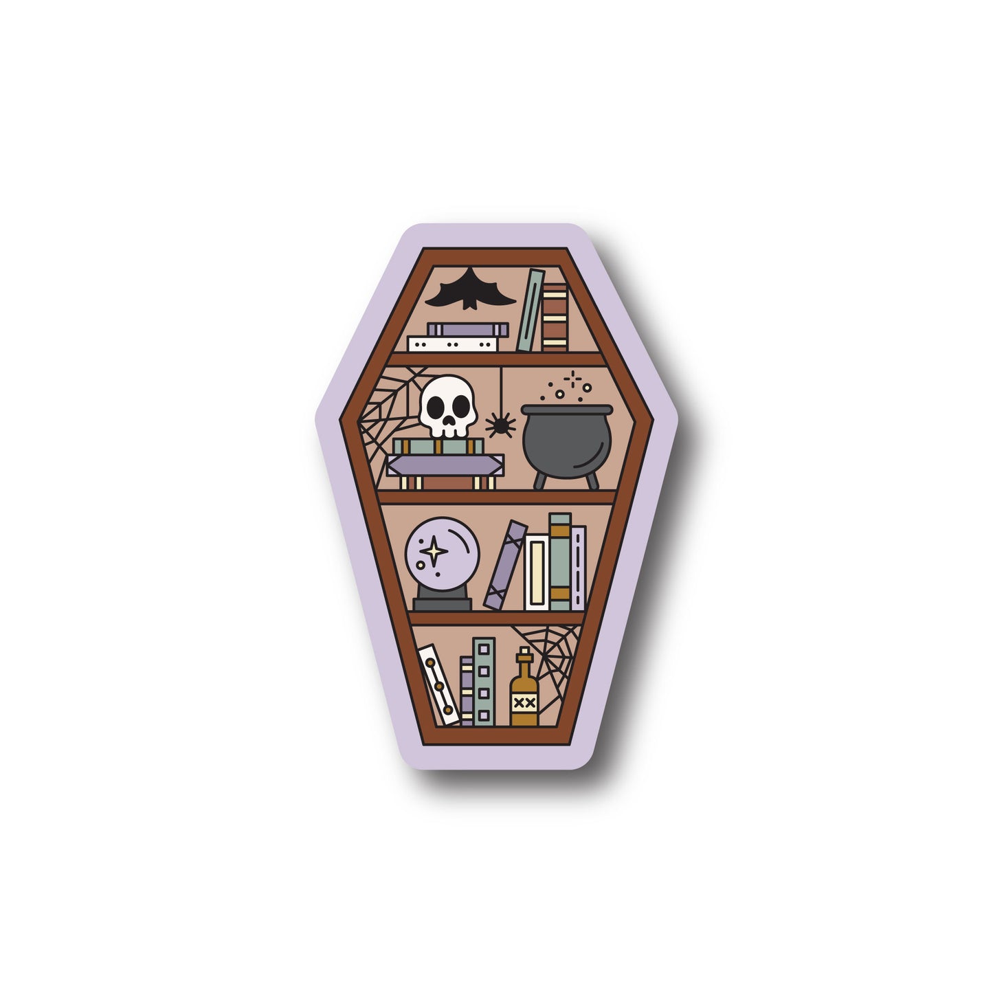 Witchy Bookshelf Sticker