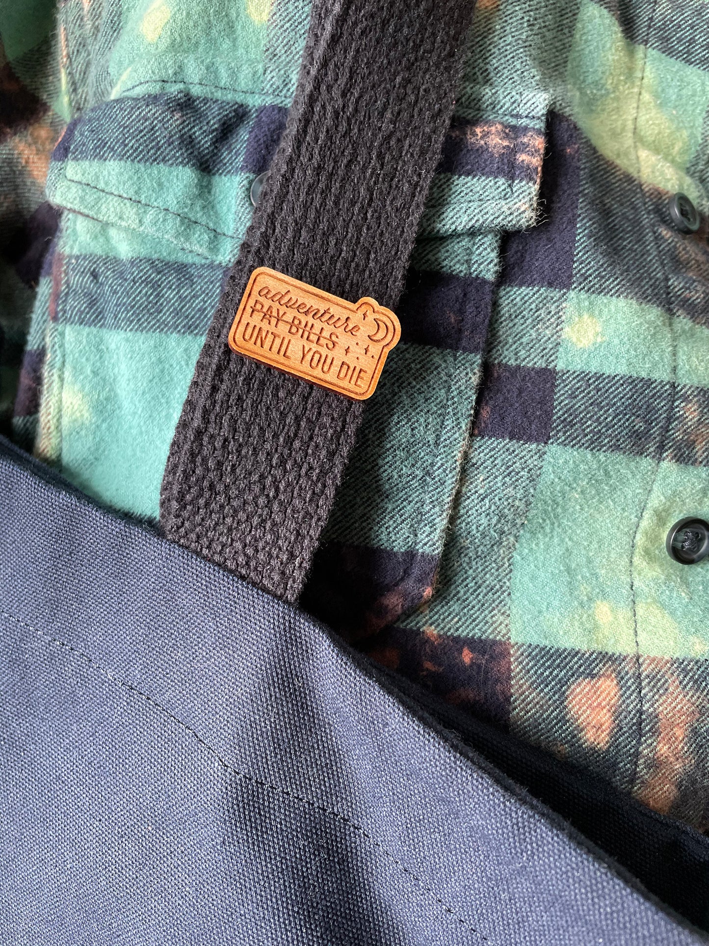 Adventure Until You Die Wood Pin