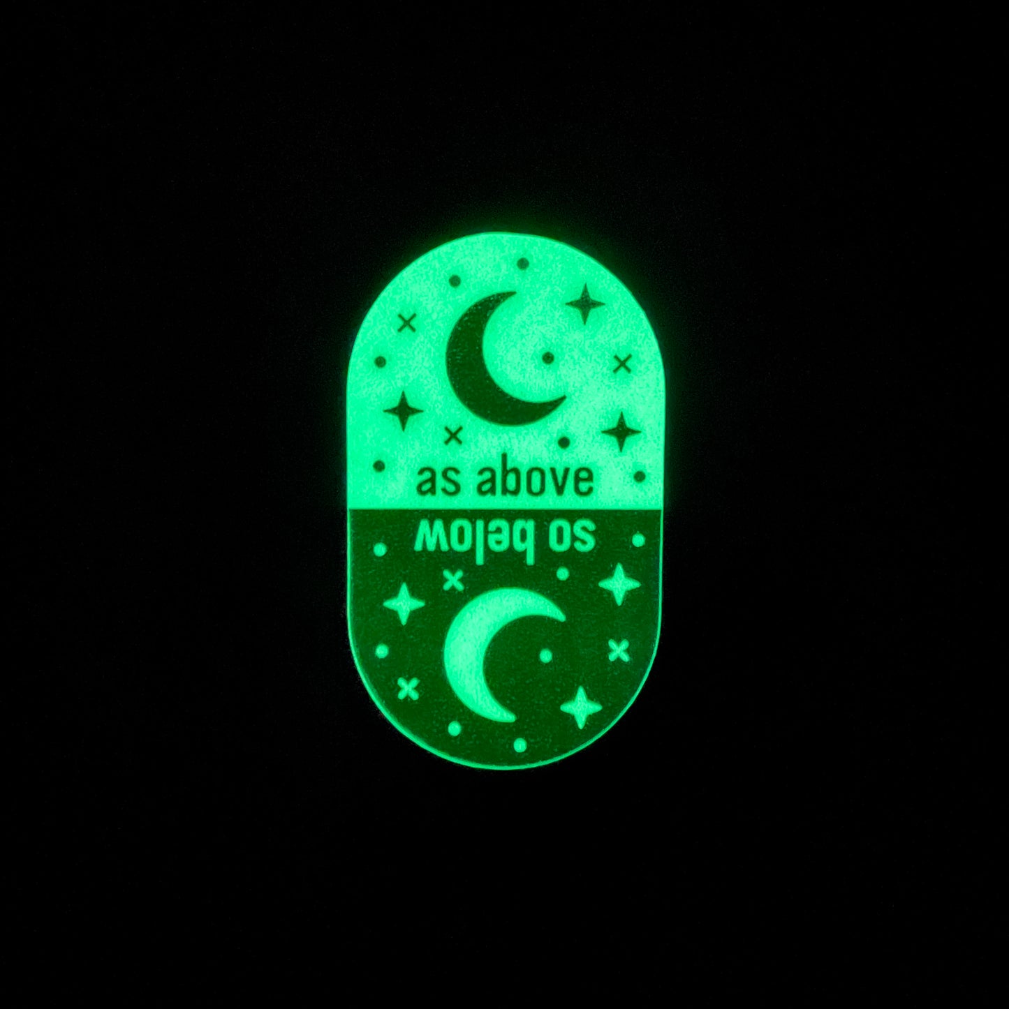 As Above So Below Glow In The Dark Sticker