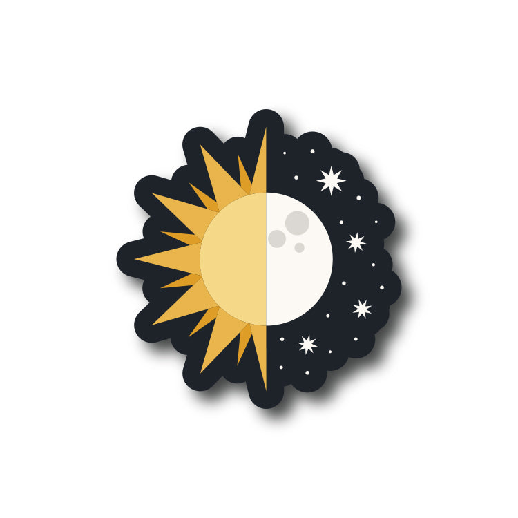 Night And Day Sticker