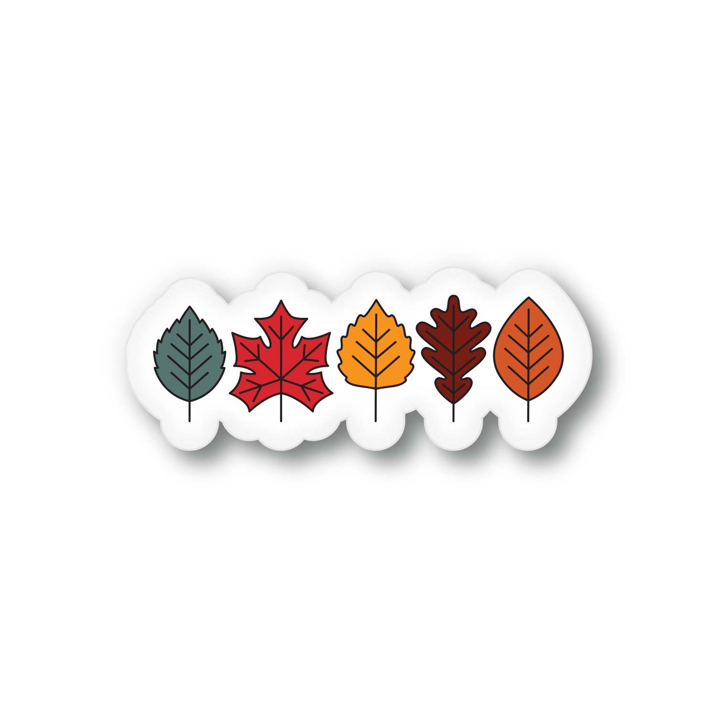Fall Leaves Clear Sticker