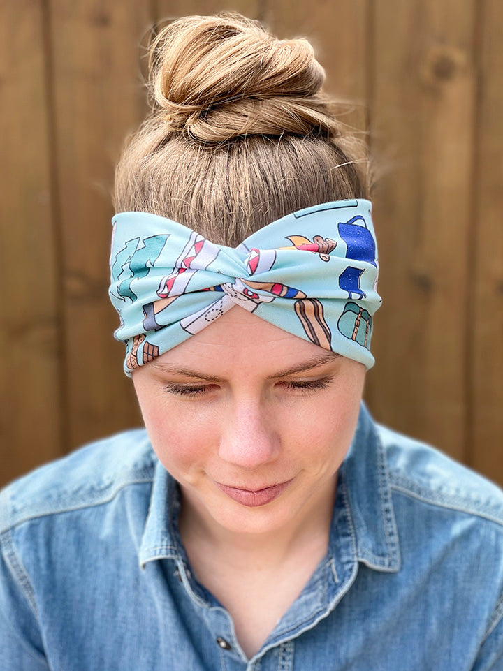 Camping Gear Headband - Large Print