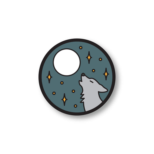 Howling At The Moon Sticker