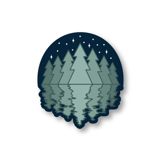 Lake Reflection Sticker