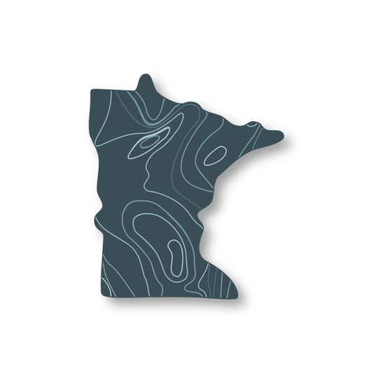 MN Lake Map Sticker