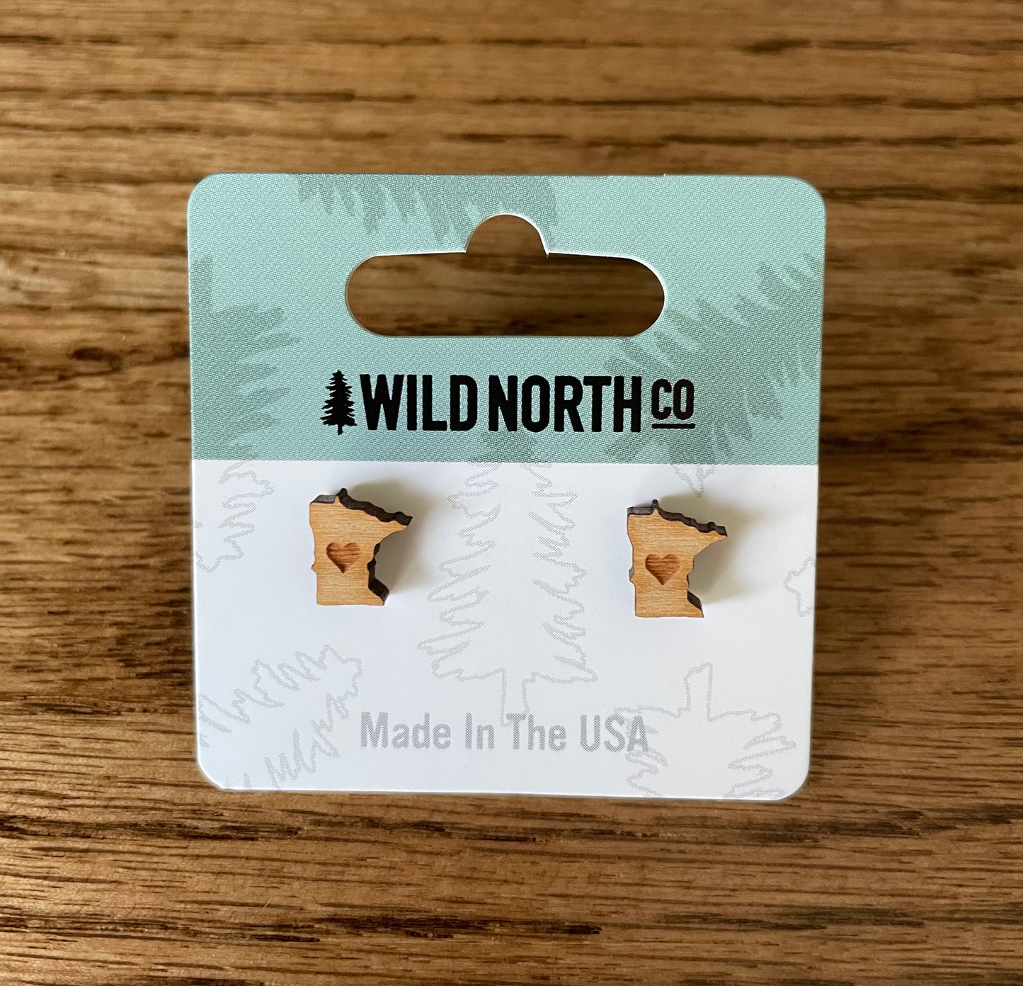 Minnesota Heart Earrings