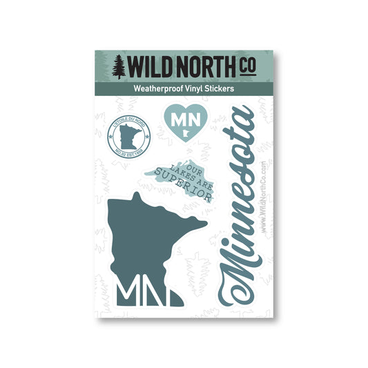 Minnesota State Sticker Set