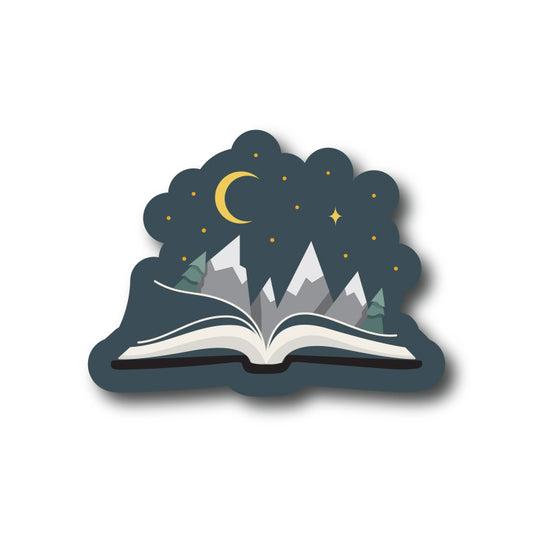 Open Book Sticker
