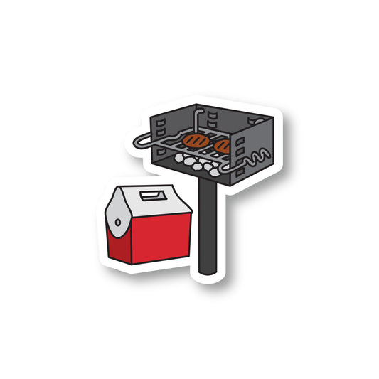 Grillin' and Chillin' Park Sticker