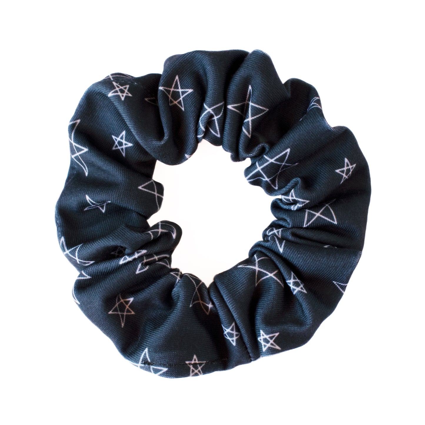 Stars Scrunchie Charcoal