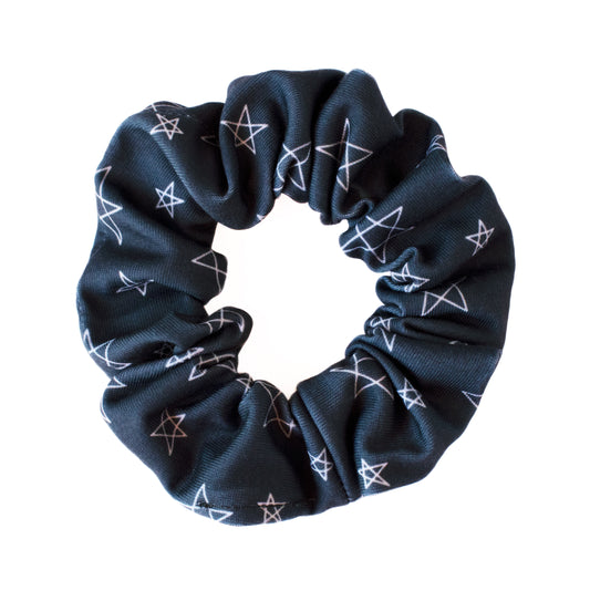 Stars Scrunchie Charcoal