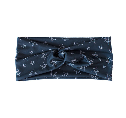 Stars Headband Charcoal