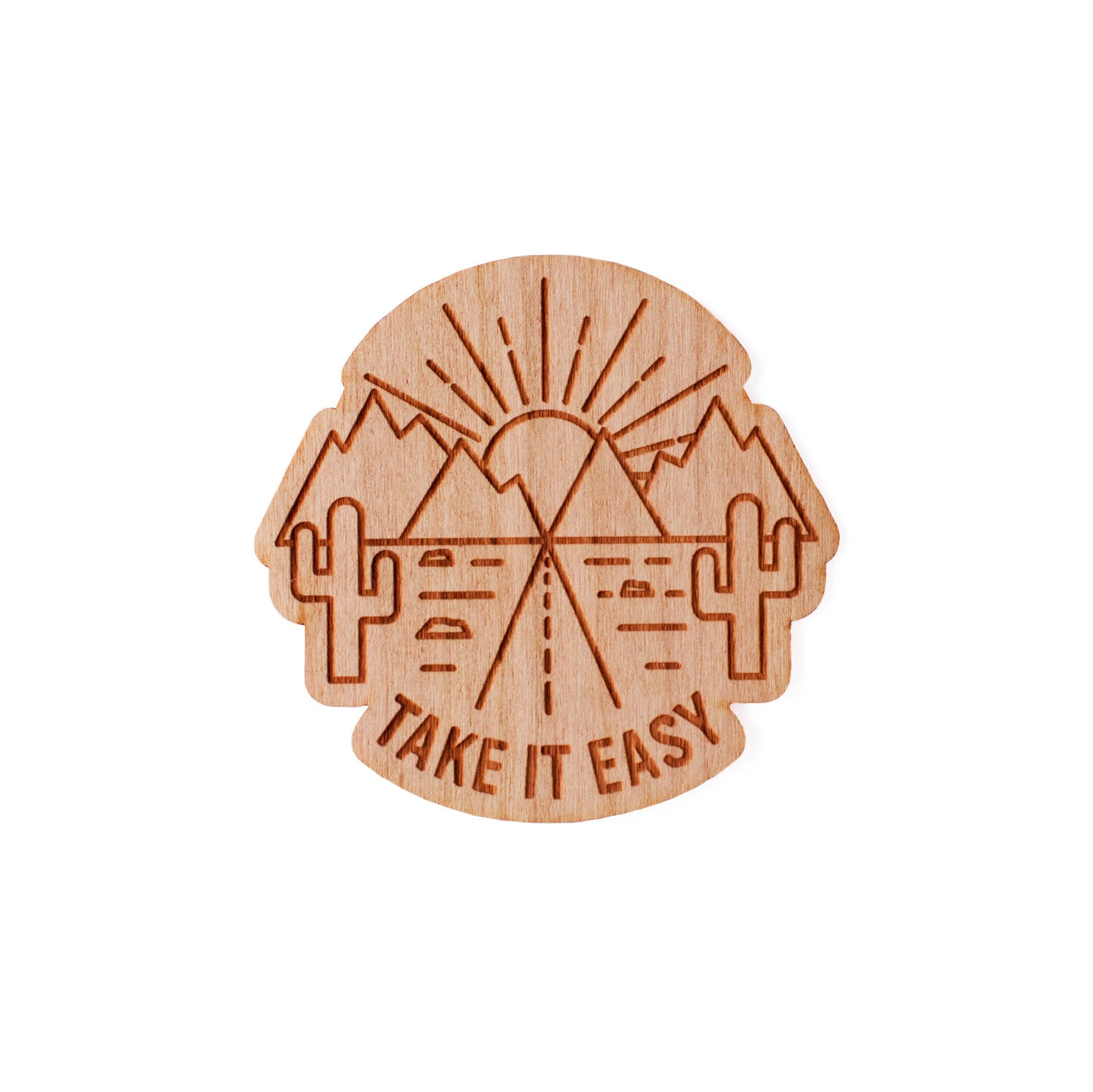 Take It Easy Wood Sticker