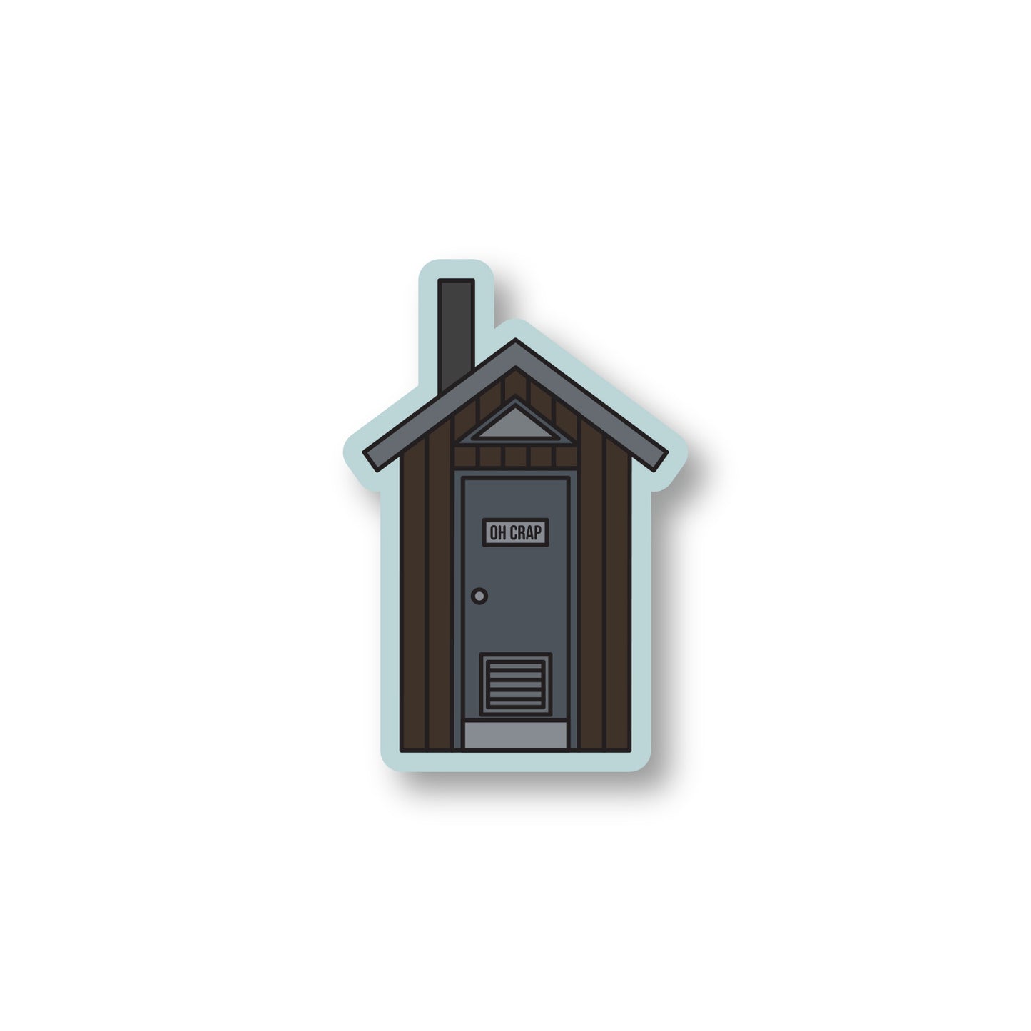 Oh Crap Vault Toilet Sticker