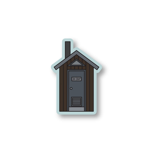 Oh Crap Vault Toilet Sticker