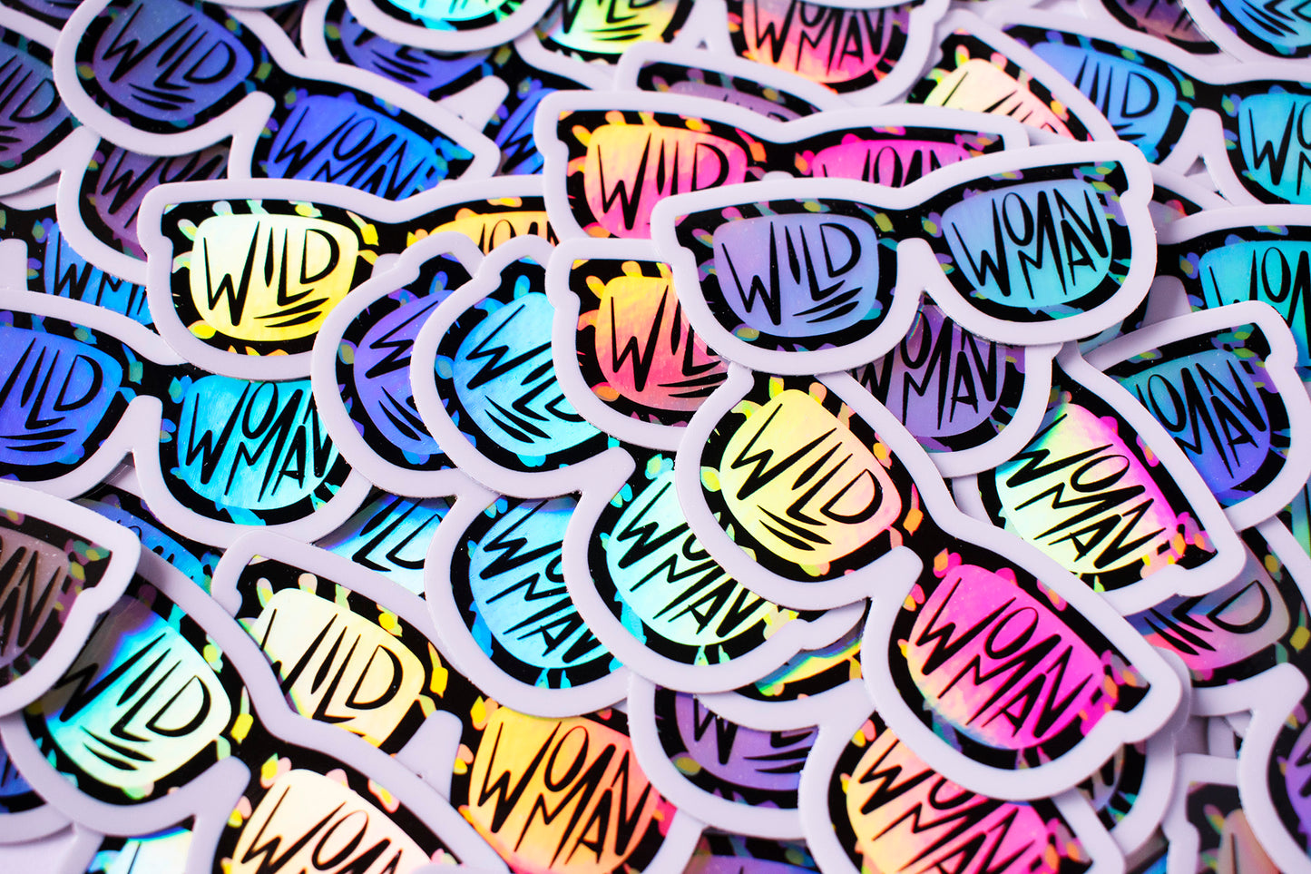 Wild Woman Holographic Sticker