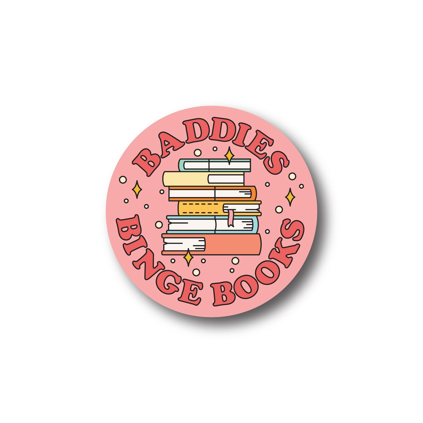 Baddies Binge Books Sticker