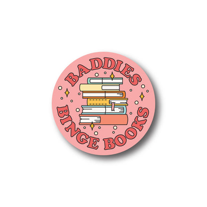 Baddies Binge Books Sticker