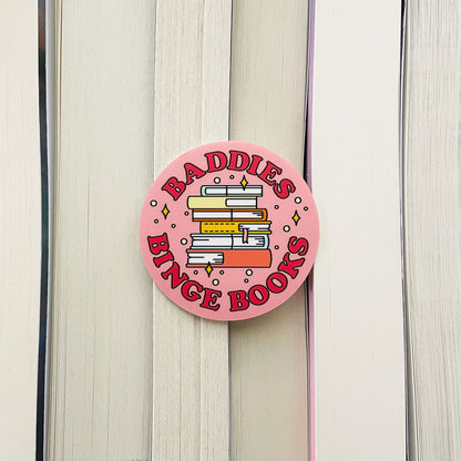 Baddies Binge Books Sticker
