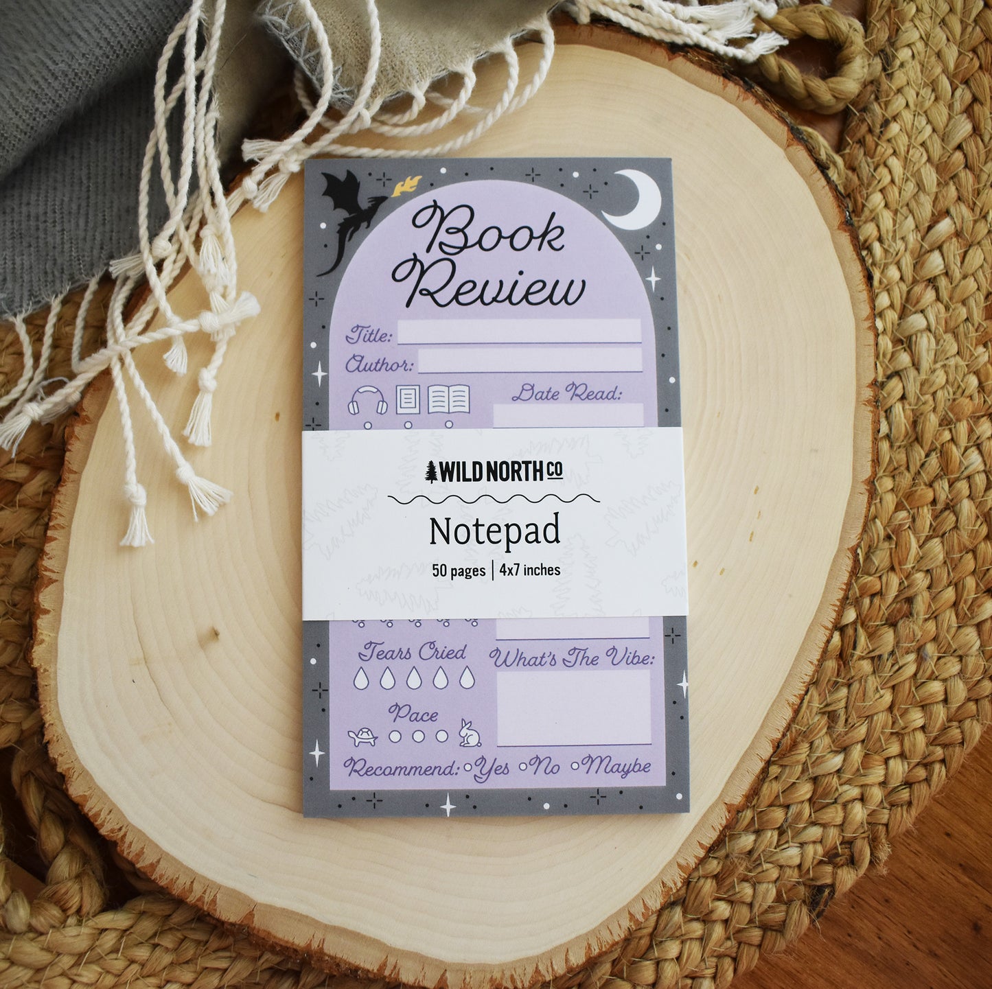Book Review Notepad - Dragon